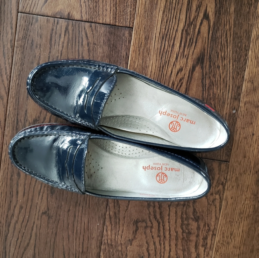 Navy loafers